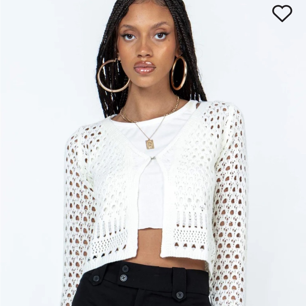 Princess Polly Dreya Cardigan White M/L